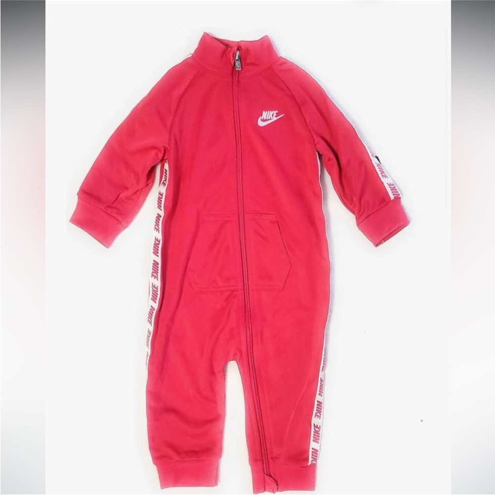 Nike Kids Red Zip-Up Footie